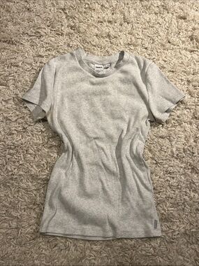 TNA Homestretch Heather Gray Short Sleeve